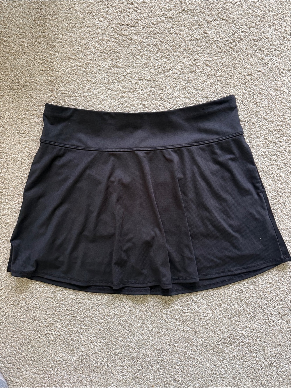Callaway Black Athletic Skater Skort with Wide Waistband